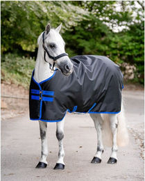 Amigo Winterdecke Ripstop Turnout Light Pferdedecke 155 cm Schwarz Blau – Bild 1 von 2