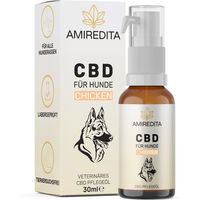 Produktbild von Amiredita CBD Öl für Hunde mit Huhnaroma Bio 1500mg