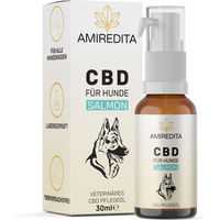 Produktbild von Amiredita CBD Öl für Hunde mit Lachsaroma Bio 1500mg