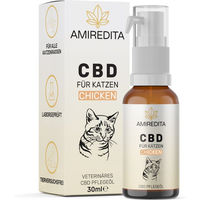 Produktbild von Amiredita CBD Öl für Katzen mit Huhnaroma 750mg Bio