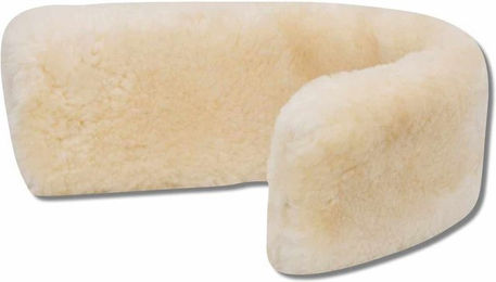 AMKA Sattelgurtschoner aus Wolle in Beige – Bild 1 von 3