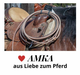 AMKA Westernpad aus Filz in Schwarz – Bild 1 von 3