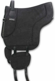 AMKA Wildleder Reitpad für Ponys in Schwarz – Bild 1 von 4