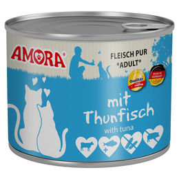AMORA Cat Fleisch Pur Thunfisch Stückchen in Sauce für Katzen Adult 6x 200 g - 6 x 200 g – Bild 1 von 2