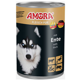 AMORA Fleisch Pur Hund Adult Ente und Rind Stückchen in Sauce 6x400g - 6 x 400 g – Bild 1 von 2