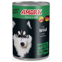 AMORA Hund Nassfutter Fleisch Pur Wild Adult Stückchen in Sauce 6x 400 g monoprotein - 6 x 400 g – Bild 1 von 3