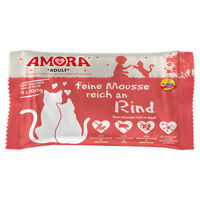 Produktbild von AMORA Katzen Mousse mit Rind getreidefrei 4 x 100 g