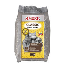 AMORA Katzenstreu Classic unparfümiertes Klumpstreu 12 kg - 12 kg – Bild 1 von 2
