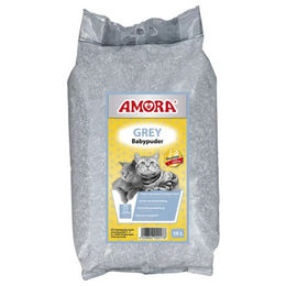 Produktbild von AMORA Katzenstreu Grey Compact Babypuder 14 kg Klumpstreu - 14 kg