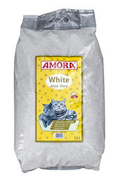 Produktbild von Amora Katzenstreu White Compact Aloe Vera 15 l Klumpstreu - 15 l