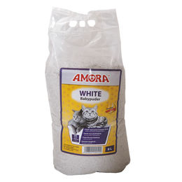 Produktbild von AMORA Katzenstreu White Compact Klumpstreu mit Babypuder - 8 l