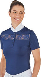 Amora Reitshirt Damen Kurzarm Navy Blau XL – Bild 1 von 1