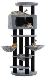AMT0361BK XXL Katzenbaum für geräumige Wohnungen mit robuster Konstruktion – Bild 1 von 1