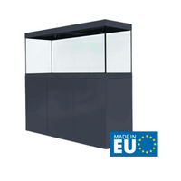 Produktbild von Amtra Alux 450 LED Aquarienkombination Grau für Süßwasser und Salzwasser mit Holzgehäuse und Deckel 450 Liter - 450 l