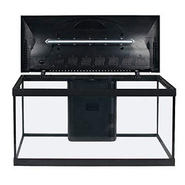 Amtra Basic 80 LED Aquarium Set mit 95 Litern inklusive Beleuchtung Innenfilter und Heizung schwarz – Bild 1 von 6