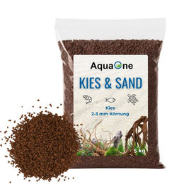 Amtra Bodengrund Aquarium Kies Braun 2-3 mm 5 kg - 5 kg – Bild 1 von 7