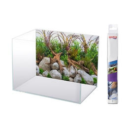 Amtra Wave A8011598 Rückwand Fotorück River für Fischaquarien bunt 30 x 60 cm – Bild 1 von 4