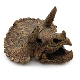 Amtra Wave A8011754 Triceratops Schädel Figur und Höhle für Fische in Braun – Bild 1 von 5