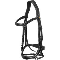Produktbild von Anatomisch geformte Leder-Reitzäum Equestro für Ponys in Schwarz