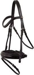 Anatomisch geformter Leder-Trensenzaum BR Equitation Kingston Schwarz E.Full – Bild 1 von 2