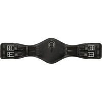 Produktbild von Anatomisch geformter Ledersattelgurt Kurzgurt Schwarz 50 cm