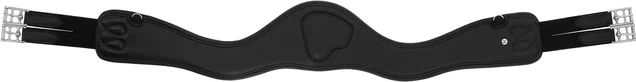 Anatomisch geformter Pferdegurt Norton Protec aus Leder in Schwarz – Bild 1 von 1