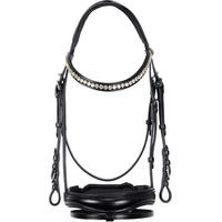 Produktbild von Anatomisch geformter Reitzaum Equestro aus Leder in Schwarz Full