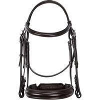 Produktbild von Anatomische Dressurtrense Equestro aus Edelstahl für Vollblut in Braun oder Schwarz