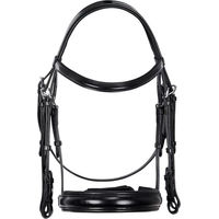 Produktbild von Anatomische Dressurtrense Equestro in Schwarz mit Edelstahlgebiss