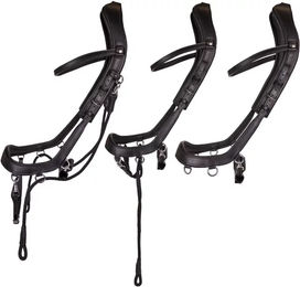 Produktbild von Anatomische Pferdehalftriemen Presteq FaySport aus Leder in Schwarz für Warmblut