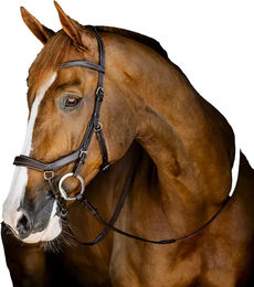 Produktbild von Anatomische Reitkandare Horseware Micklem Full Braun aus Leder