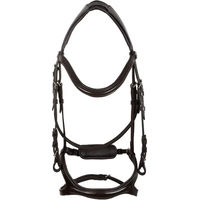 Produktbild von Anatomische Reitpadouk für Pferde Supreme mit Nasenriemen aus Leder