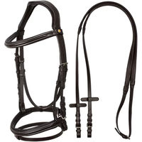 Produktbild von Anatomische Sattelunterlage Equestro aus Leder in Braun für Vollblut