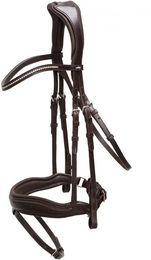 Anatomische Trense Stanford Trensenzaum aus Leder in Espresso/Silver Größe XL – Bild 1 von 1