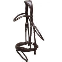 Produktbild von Anatomische Trense Stanford Trensenzaum aus Leder in Espresso/Silver Größe XL