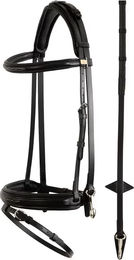 Anatomisches Leder-Reitkomplettzeug BR Equitation Seaford Schwarz – Bild 1 von 1