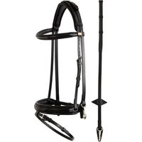 Produktbild von Anatomisches Leder-Reitkomplettzeug BR Equitation Seaford Schwarz