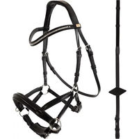 Produktbild von Anatomisches Leder-Reitkomplettzeug BR Equitation Thaxted in Schwarz