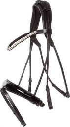Produktbild von Anatomisches Pferde-Reithalfter Kavalkade Florina aus Leder in Schwarz XFull