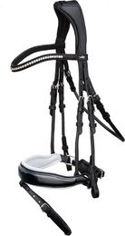 Produktbild von Anatomisches Reithalfter Schockemöhle Malibu aus Leder in Schwarz Größe XFull