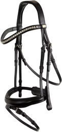 Anatomisches Reitkomplettzeug BR Equitation Hamilton aus Leder in Schwarz – Bild 1 von 1
