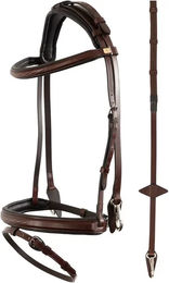 Anatomisches Reitkomplettzeug BR Equitation Seaford aus Leder in Braun – Bild 1 von 1