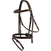 Produktbild von Anatomisches Reitkomplettzeug BR Equitation Sunderland aus Leder in Braun für Vollblut