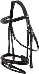 Anatomisches Reitkomplettzeug BR Equitation Sunderland aus Leder in Schwarz für Vollblut – Bild 1 von 1