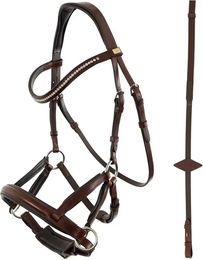 Anatomisches Reitkomplettzeug BR Equitation Thaxted aus Leder in Braun – Bild 1 von 1