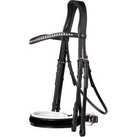 Produktbild von Anatomisches Reitkomplettzeug Trust Aachen aus Leder in Schwarz für Vollblut