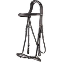 Produktbild von Anatomisches Reitkomplettzeug Trust Barcelona aus Leder in Schwarz