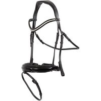 Produktbild von Anatomisches Reitkomplettzeug Trust Equestrian Basel aus Nylon in Schwarz für Vollblut