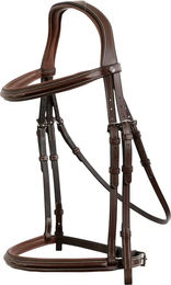Anatomisches Reitkomplettzeug Trust Kentucky aus Leder für Ponys in Beige oder Braun – Bild 1 von 1