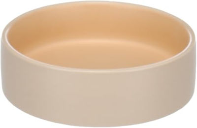 Anca Flamingo Keramik Futternapf für kleine Hunde rund beige orange 270ml - 200 ml – Bild 1 von 3